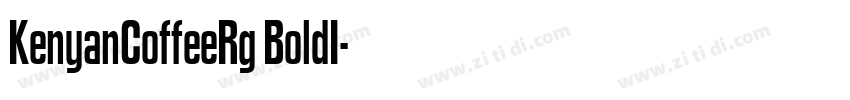 KenyanCoffeeRg BoldI字体转换